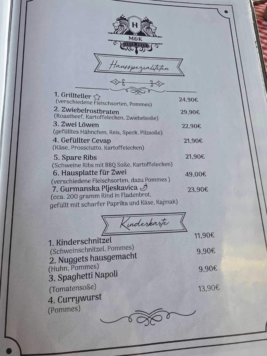 Speisekarte photo 2