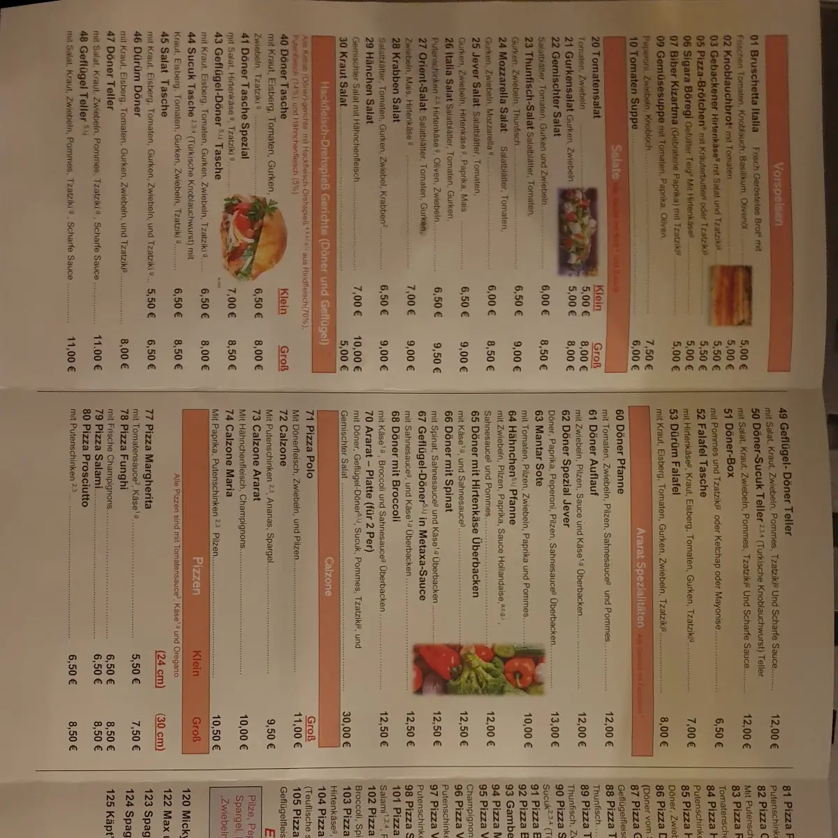 Speisekarte photo 2