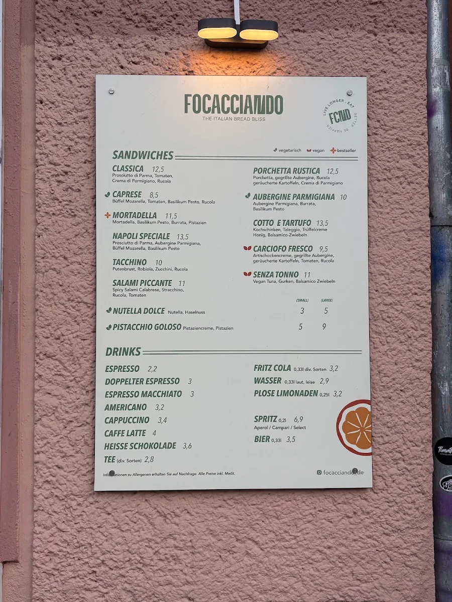 Speisekarte, Focacciando