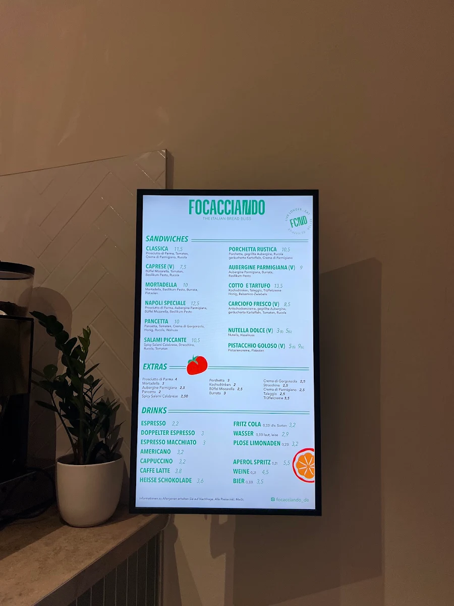 Speisekarte, Focacciando