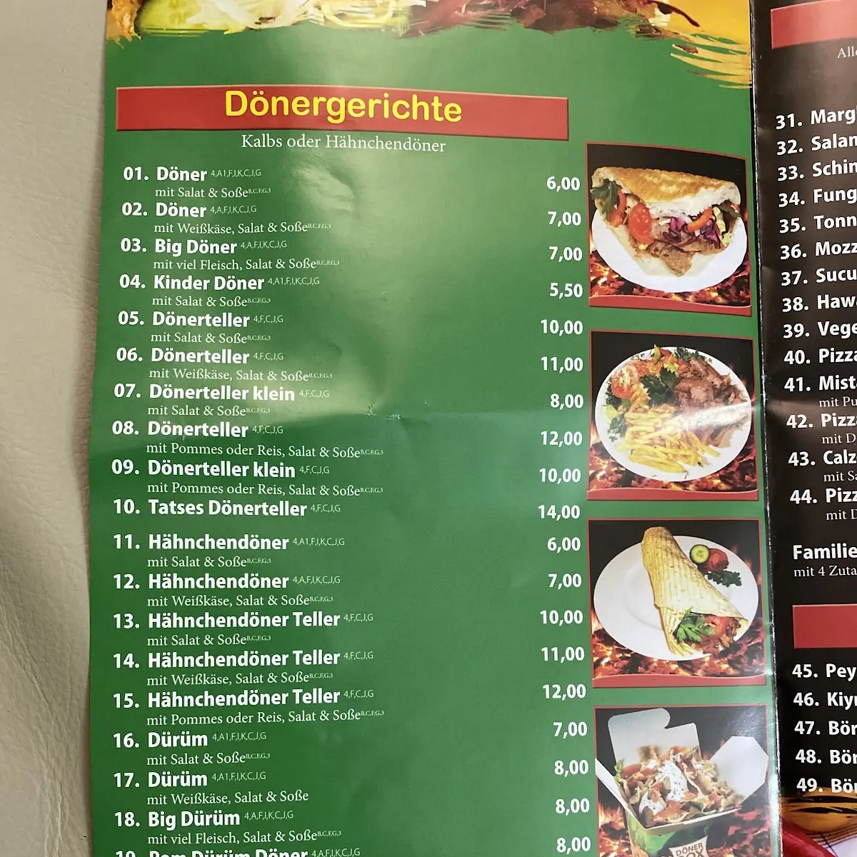 Speisekarte photo 2