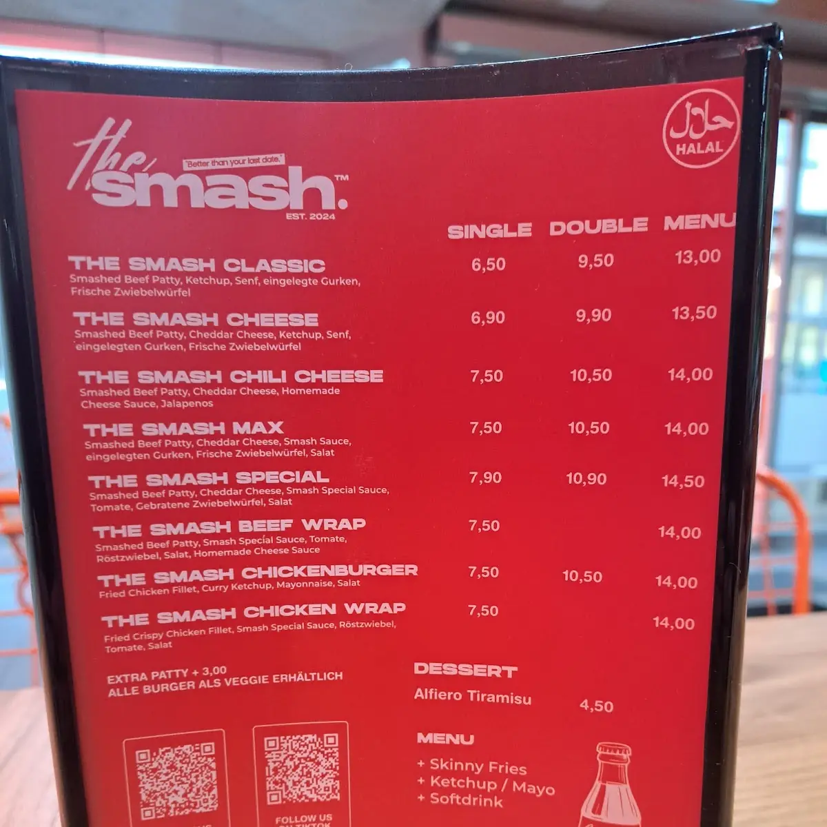 Speisekarte, The Smash