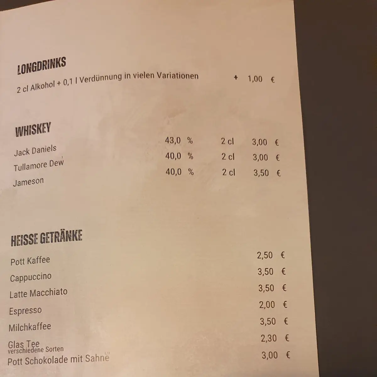 Speisekarte photo 1