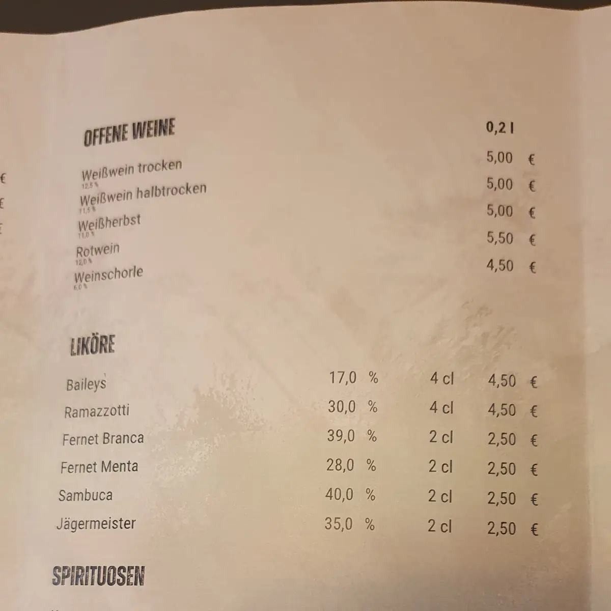 Speisekarte photo 4