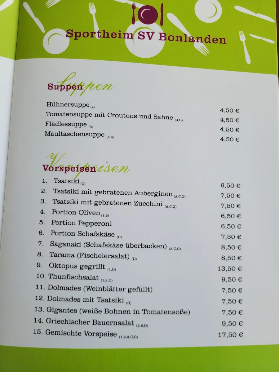 Speisekarte photo 3