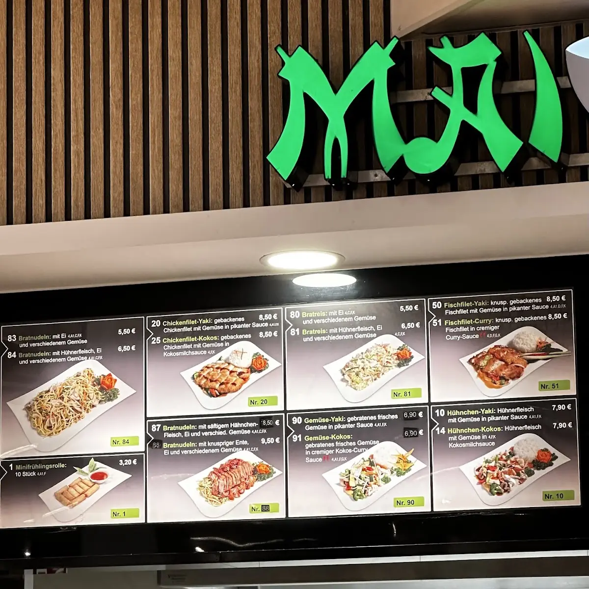 Speisekarte, Mai Wok