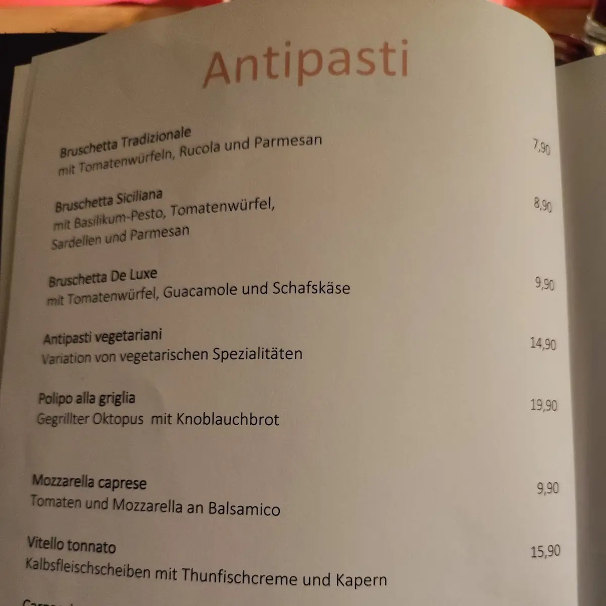 Speisekarte photo 6