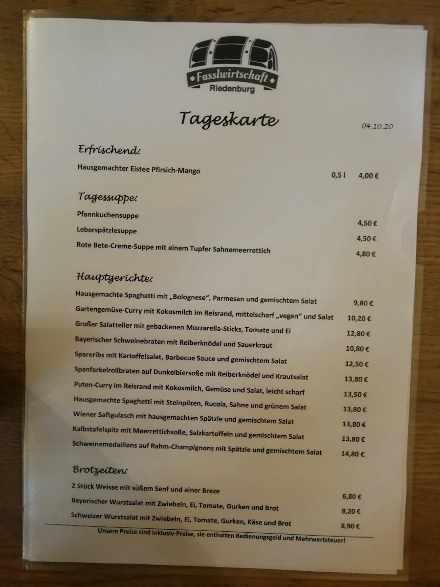 Speisekarte photo 6
