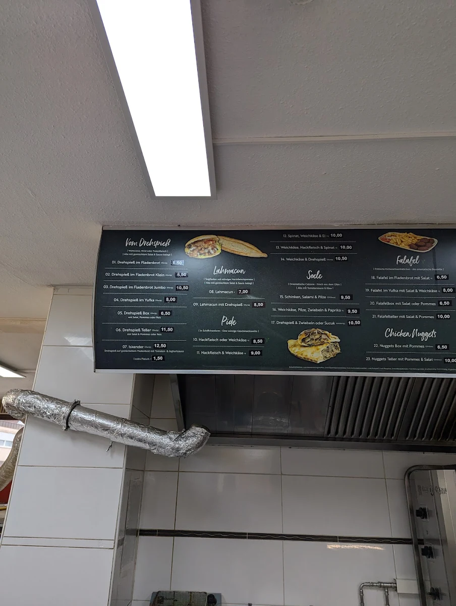 Speisekarte, Ali Baba Herbrechtingen