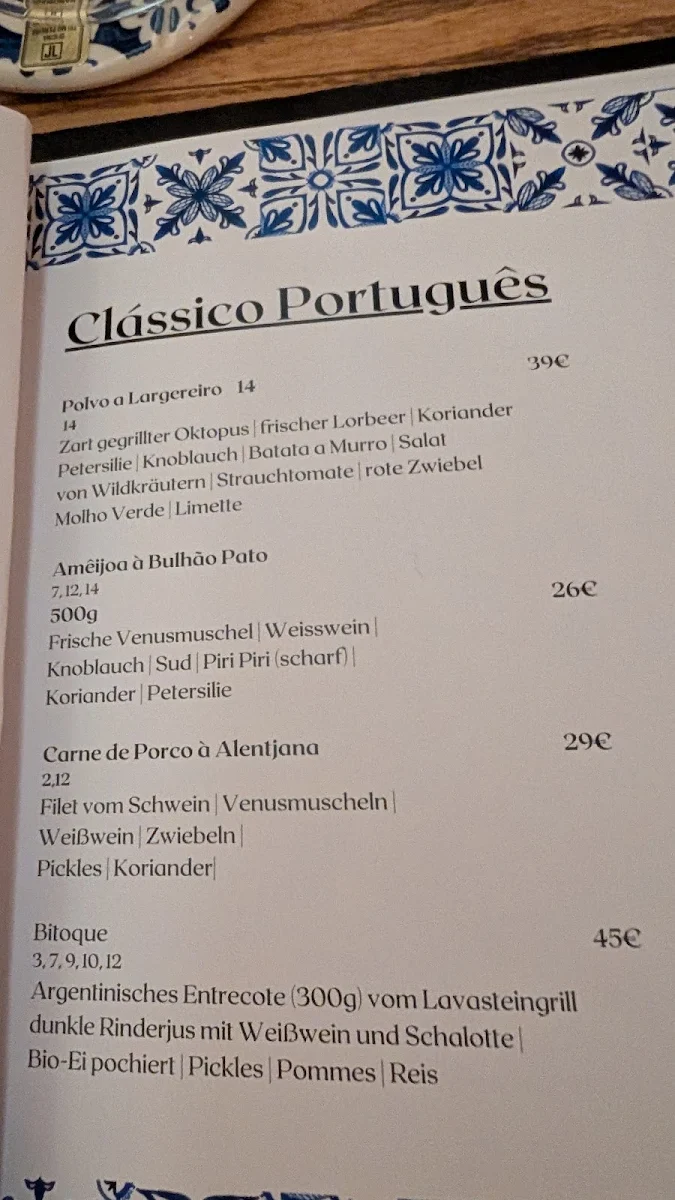 Speisekarte, Piri Piri Hamburg