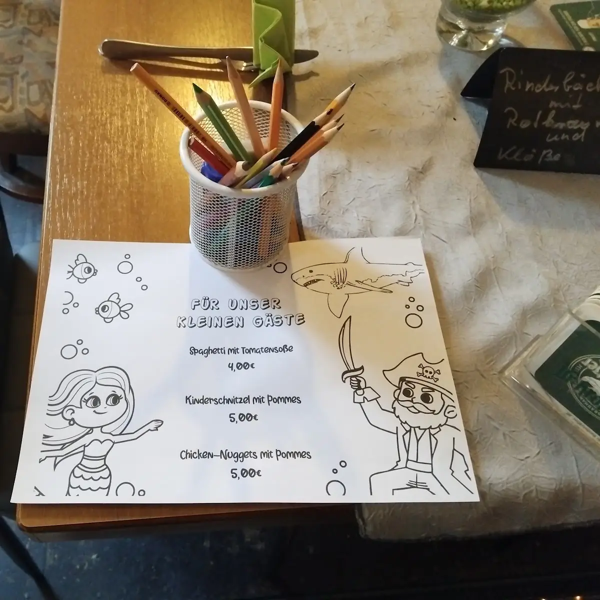 Speisekarte, Altmarkt 6
