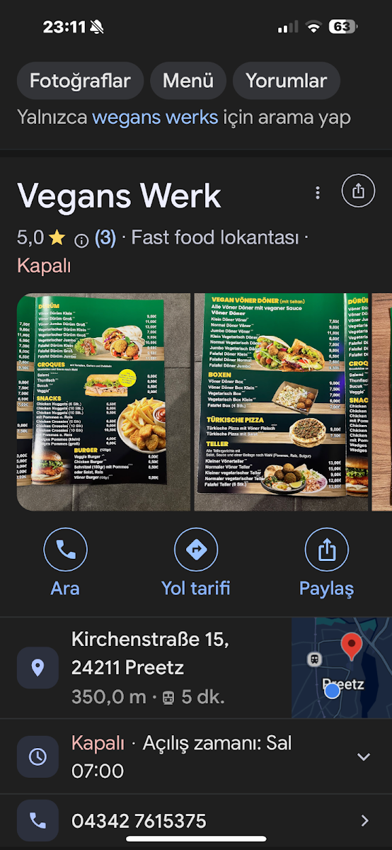 Speisekarte photo 1