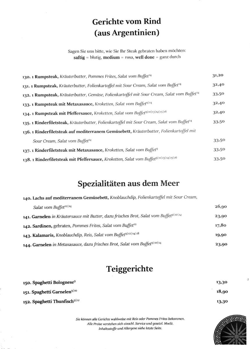 Speisekarte photo 5
