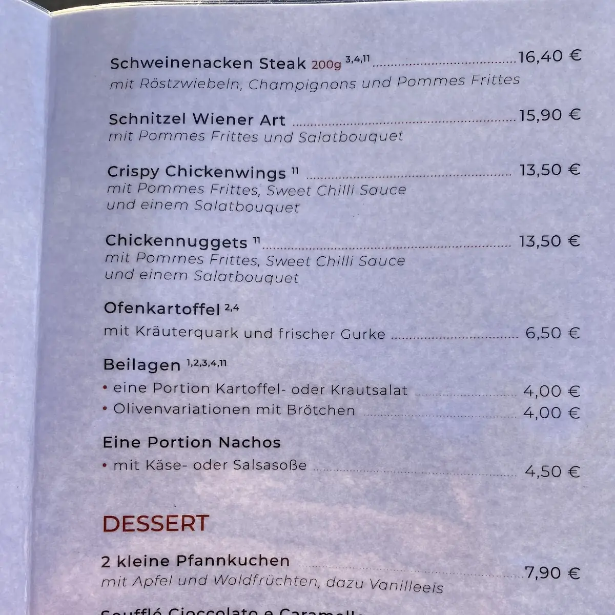 Speisekarte photo 8