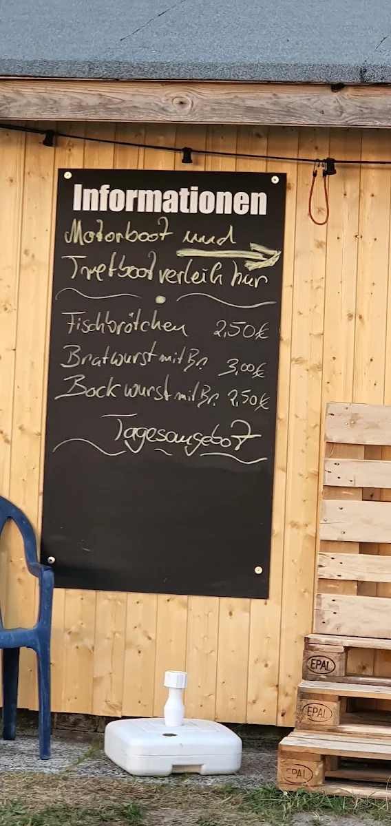 Speisekarte, Strandcafé Jessern