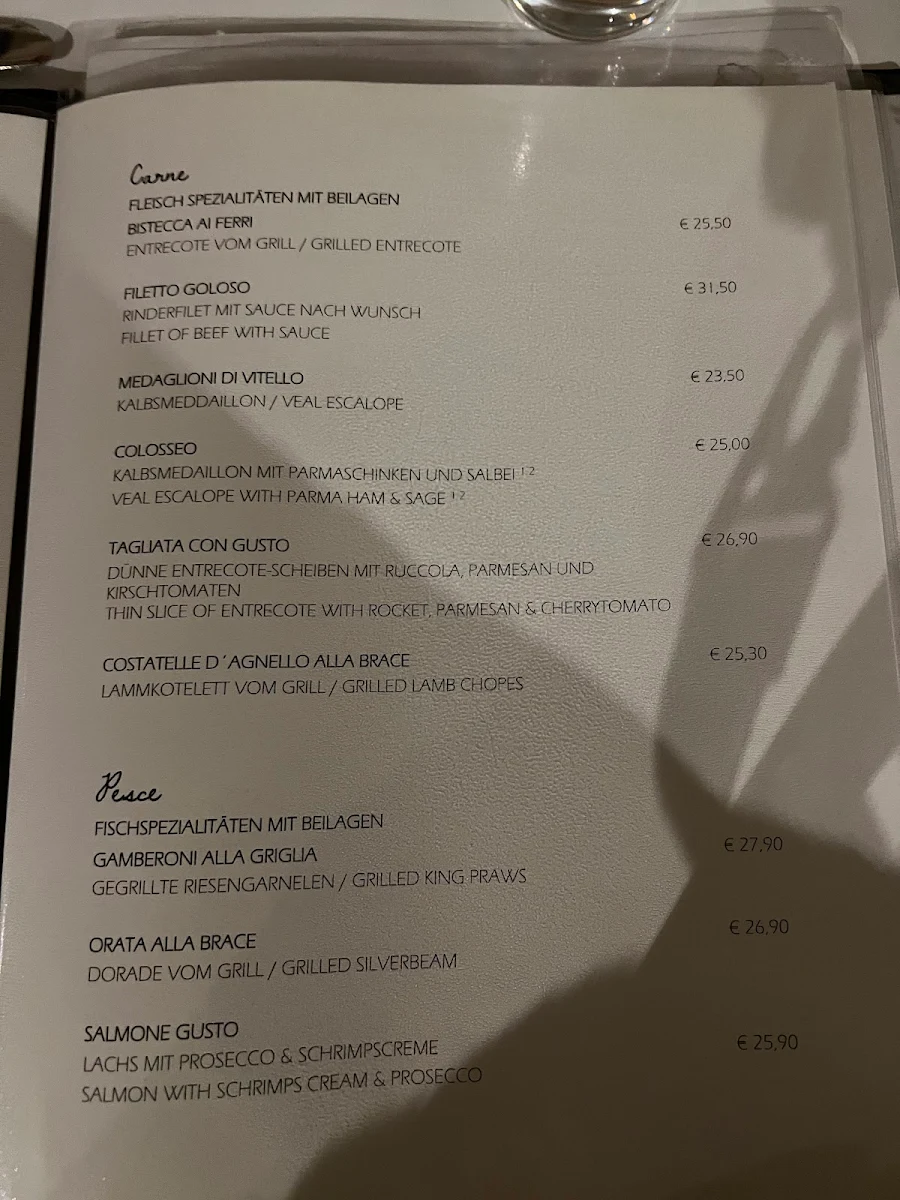 Speisekarte, Ristorante Italiano - Questione di Gusto