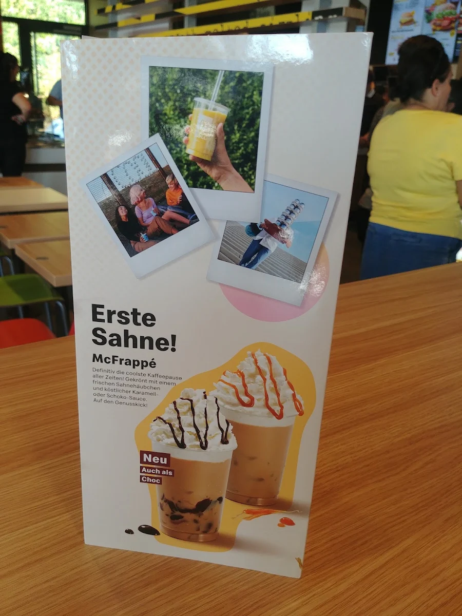 Speisekarte, McDonald's