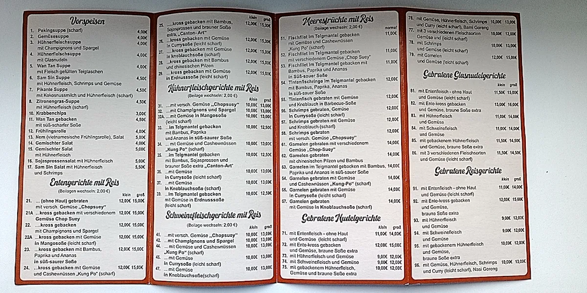 Speisekarte photo 1