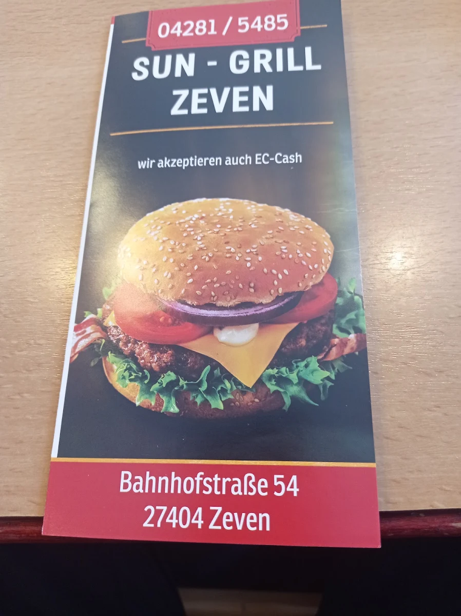 Speisekarte, Sun-Grill