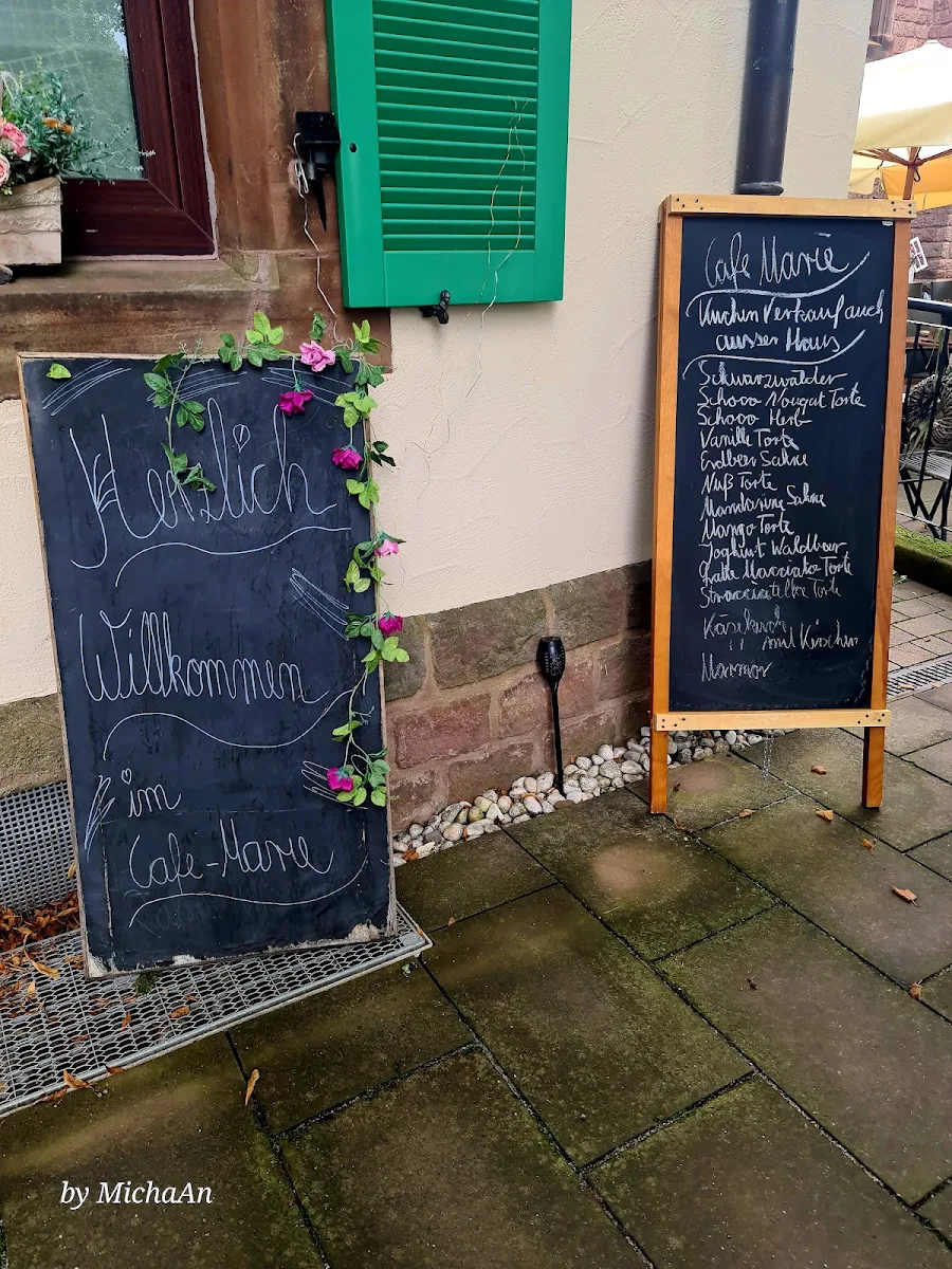 Speisekarte, Café Marie
