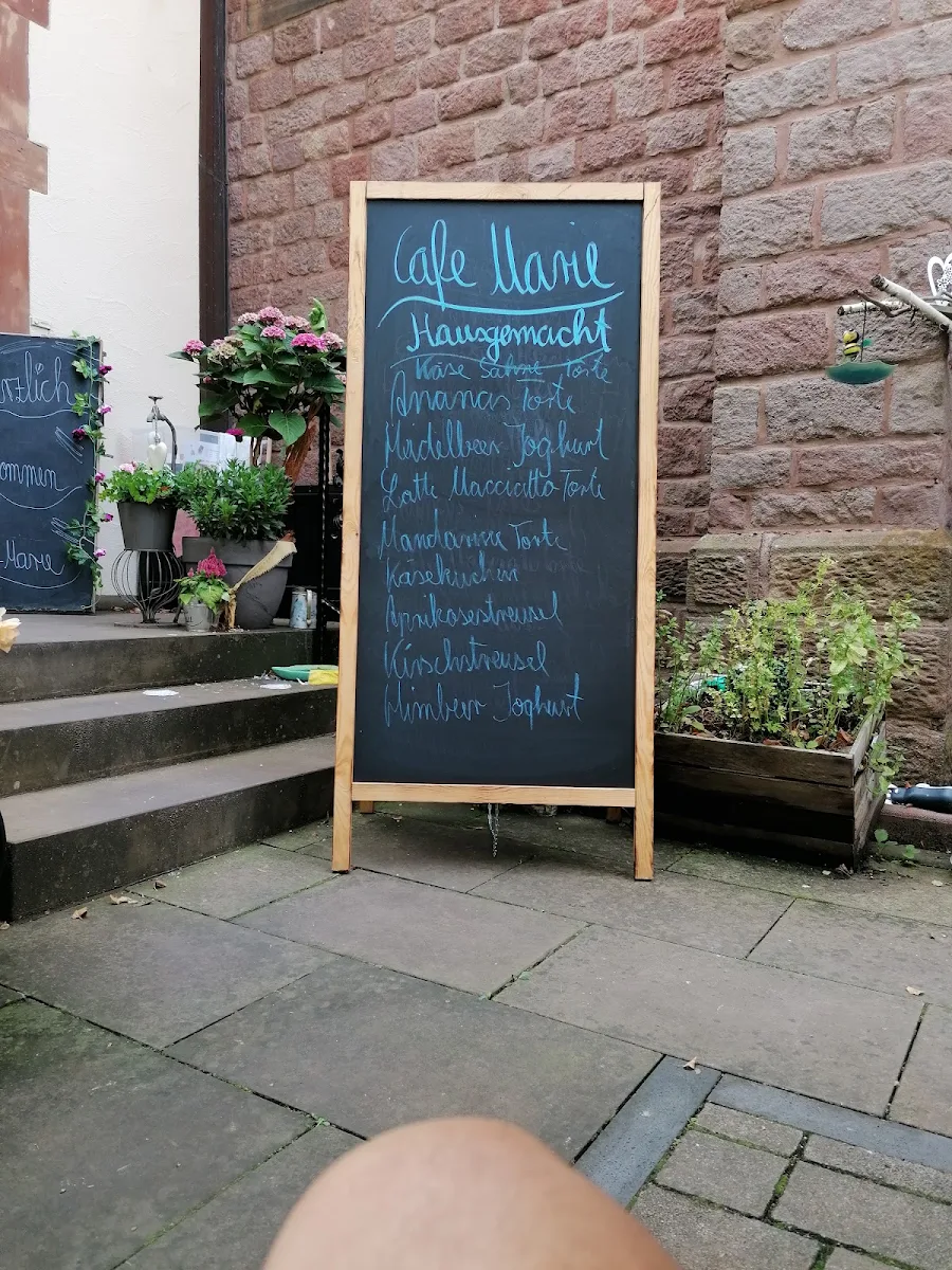 Speisekarte, Café Marie