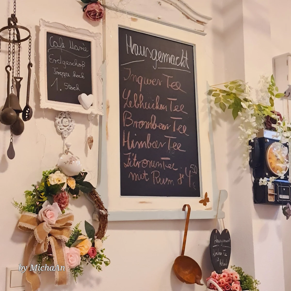 Speisekarte, Café Marie
