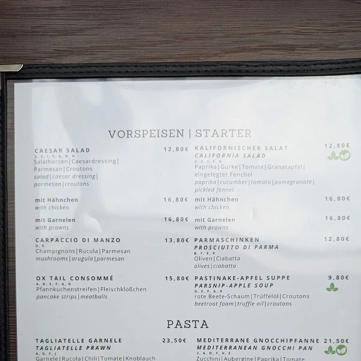 Speisekarte photo 1