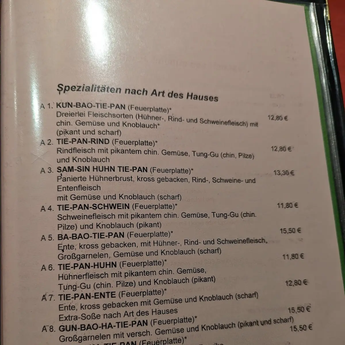 Speisekarte photo 2