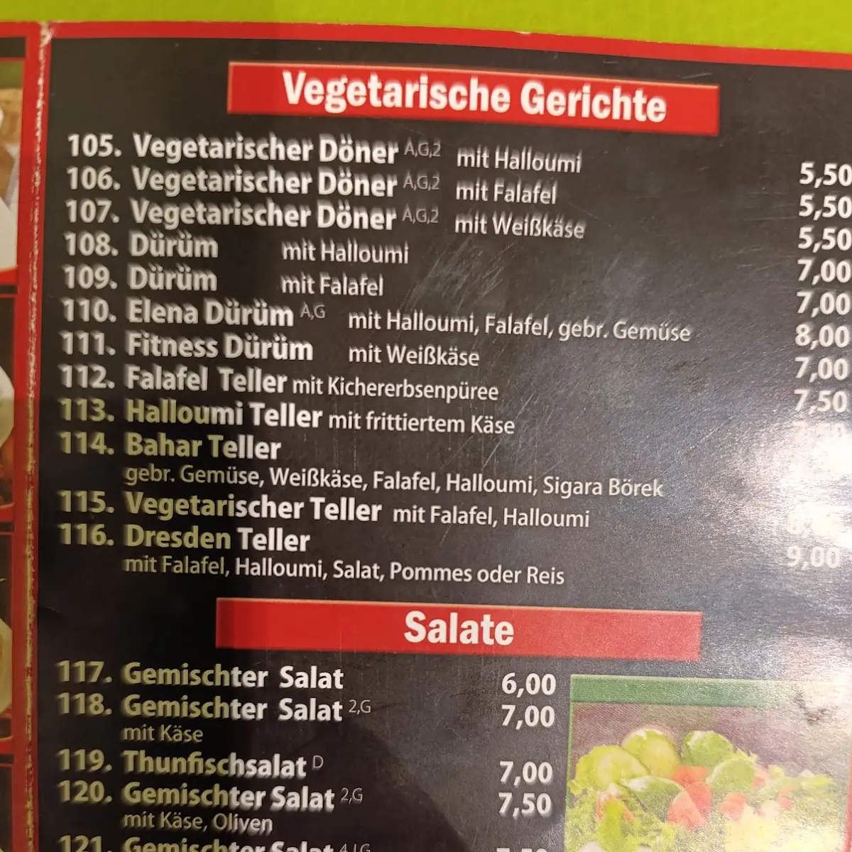 Speisekarte photo 1