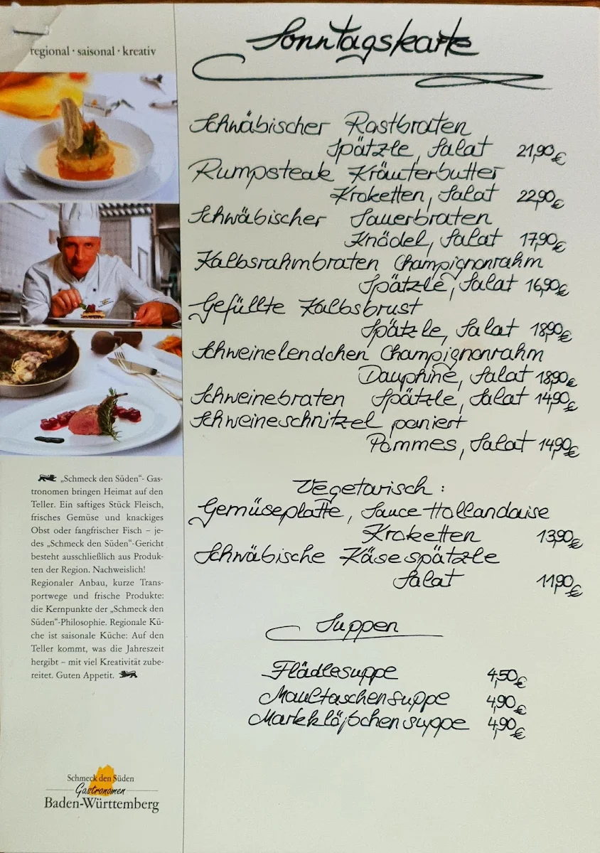 Speisekarte photo 1
