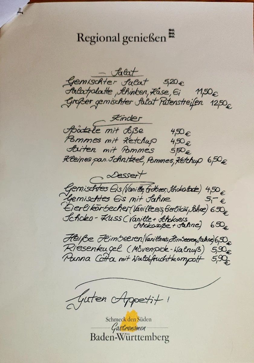 Speisekarte photo 2