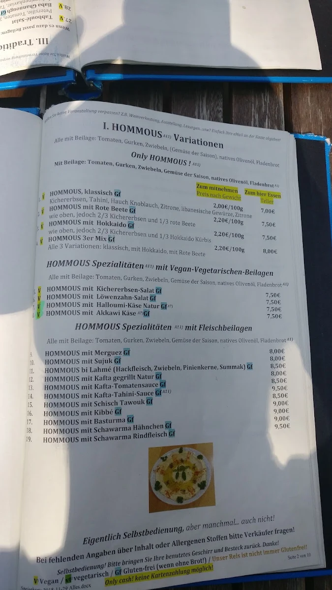 Speisekarte photo 2