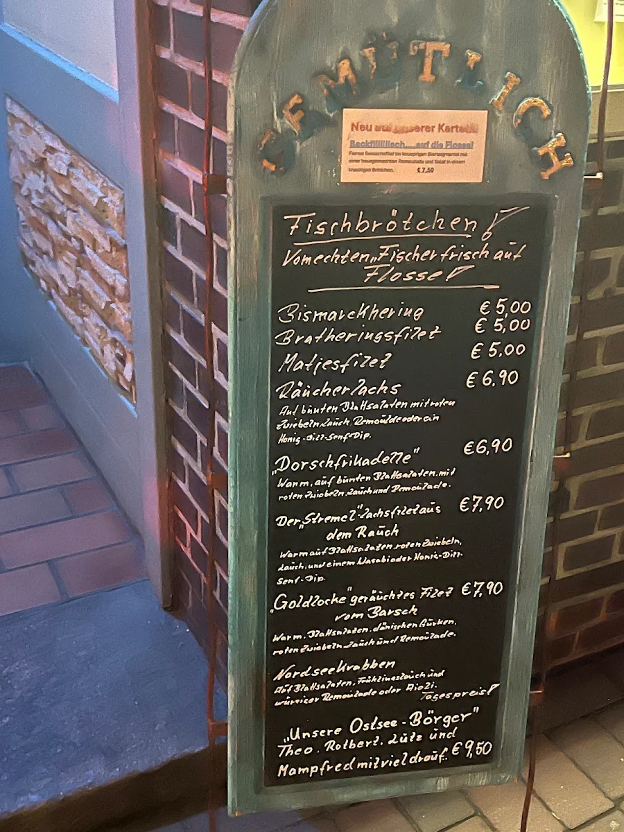 Speisekarte, Gemütlich