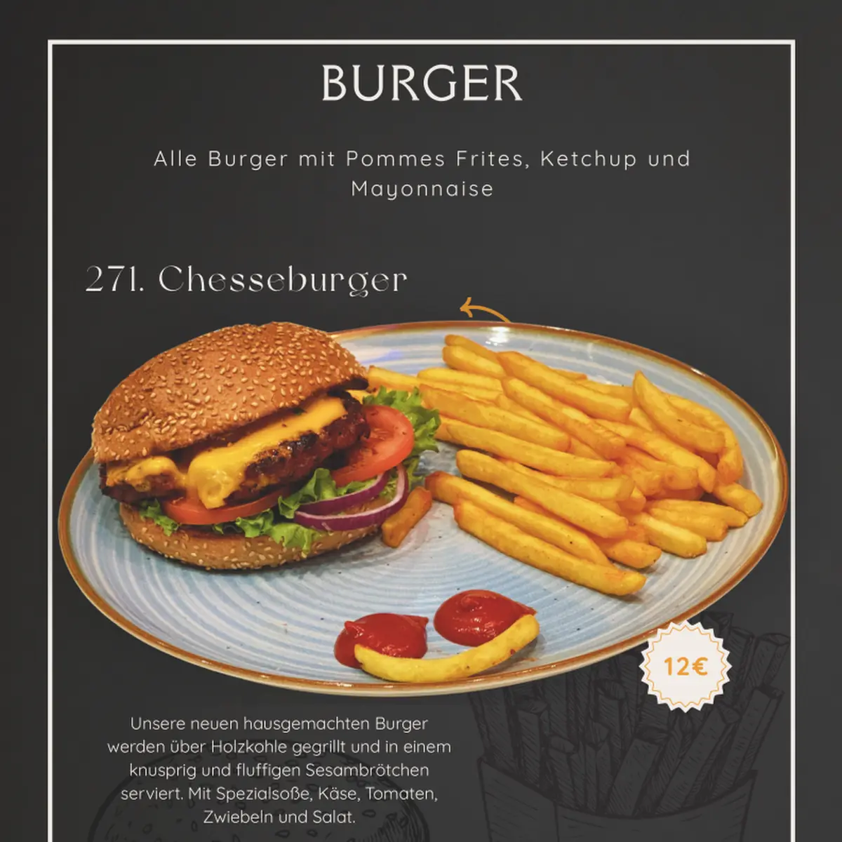Speisekarte, AWA Grill