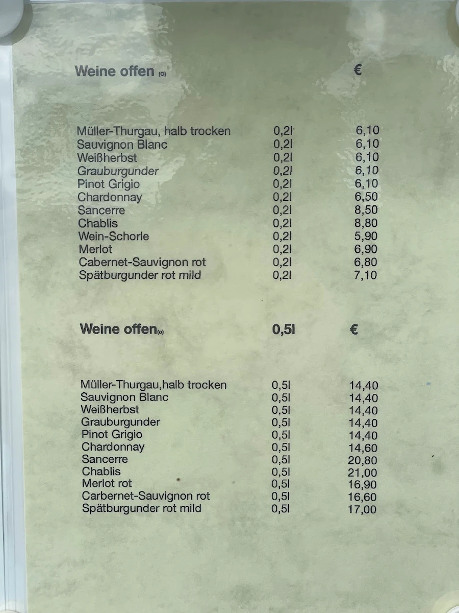 Speisekarte, Bunte Kuh Helgoland