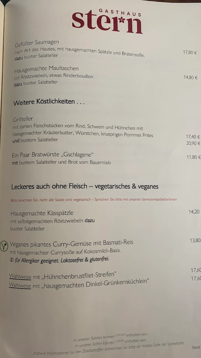 Speisekarte photo 3