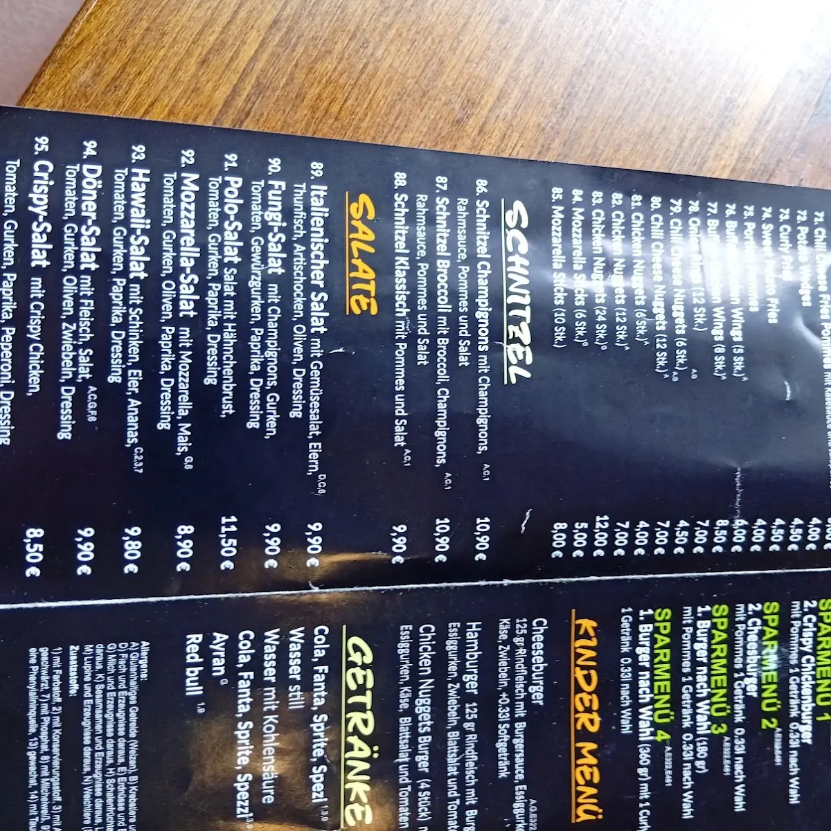 Speisekarte photo 3