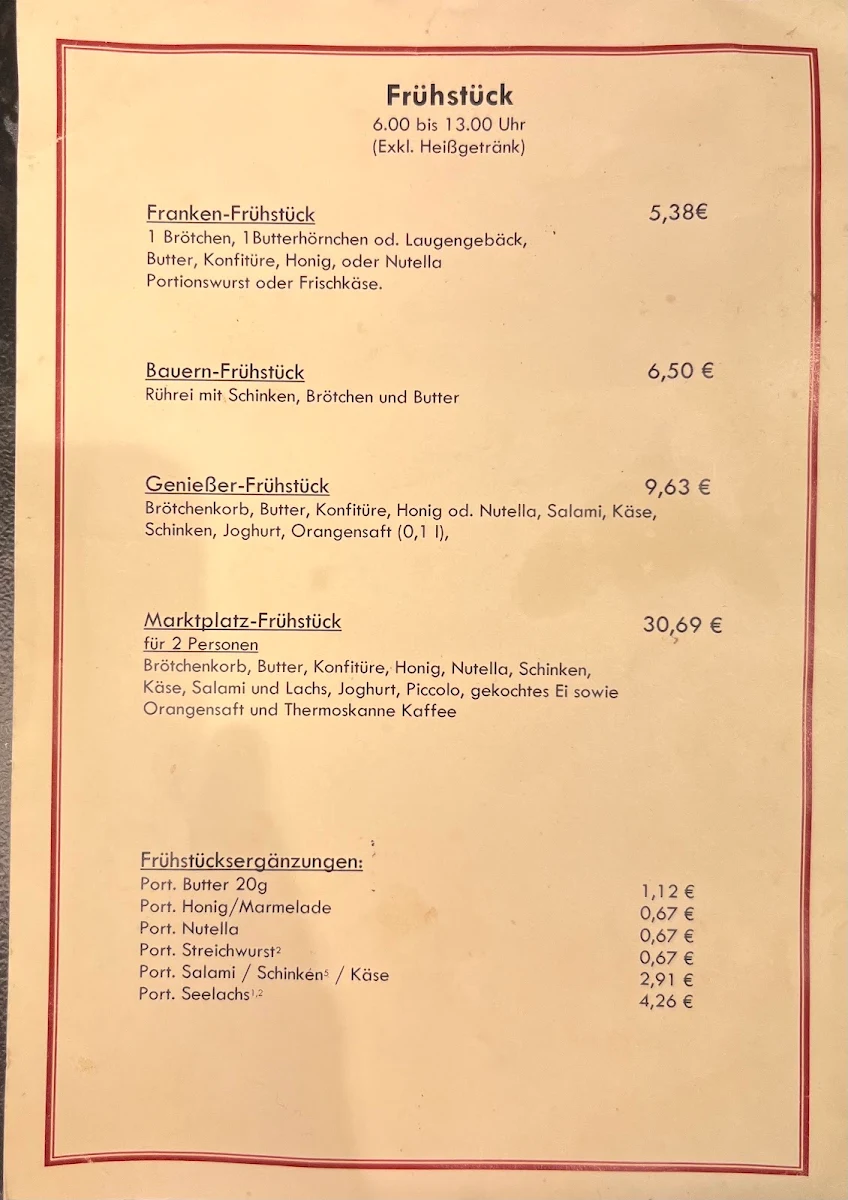 Speisekarte photo 1