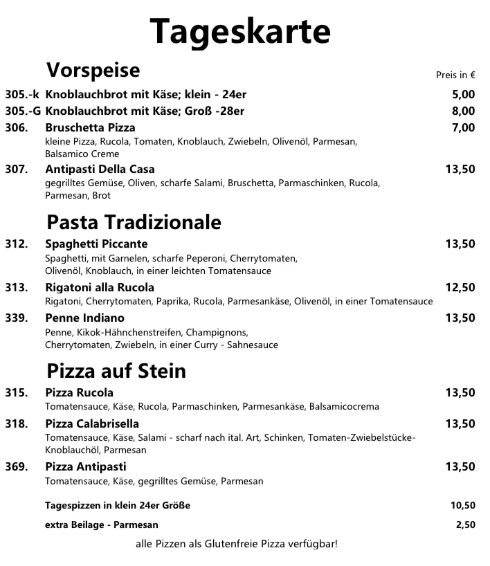Speisekarte photo 1