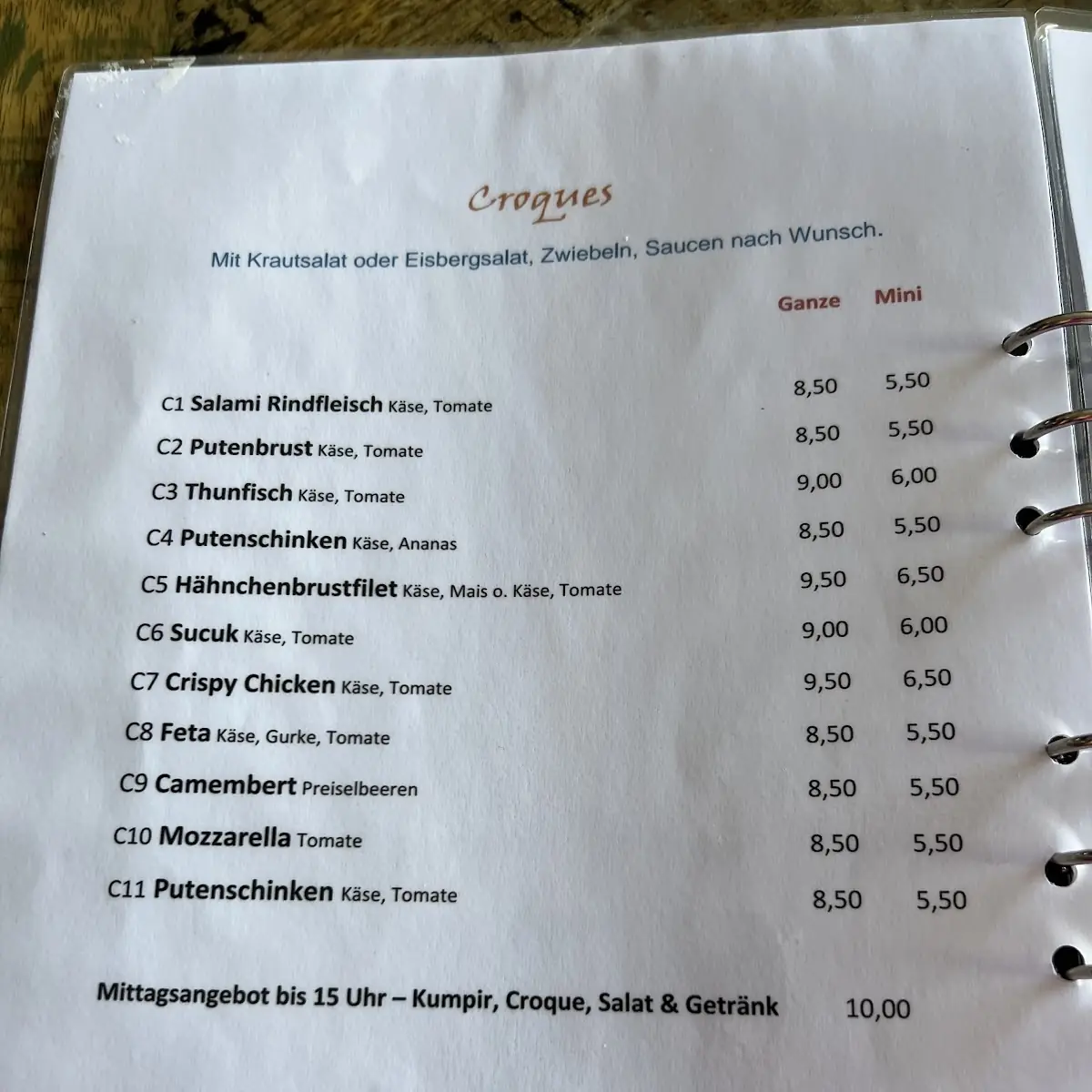 Speisekarte photo 3