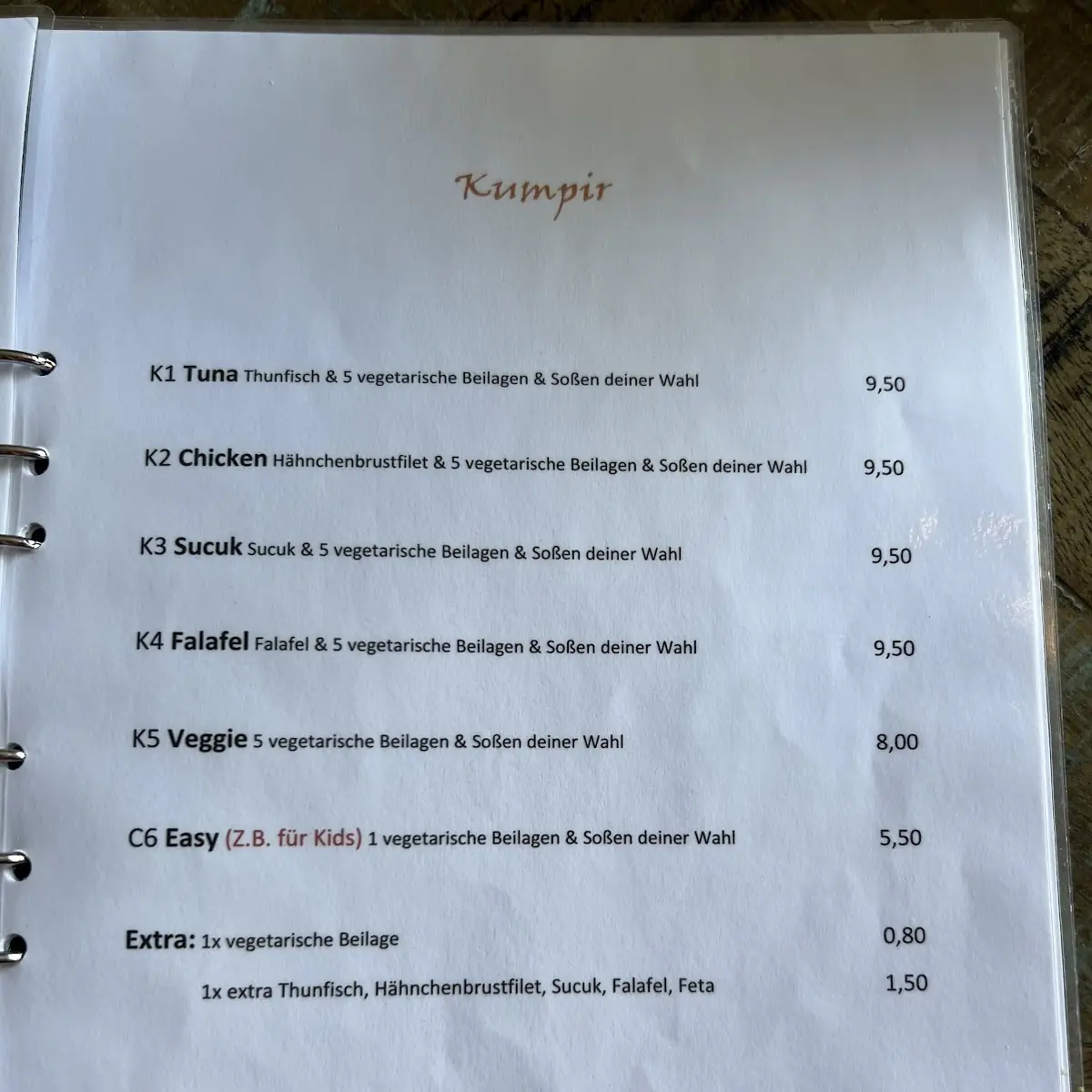 Speisekarte photo 4