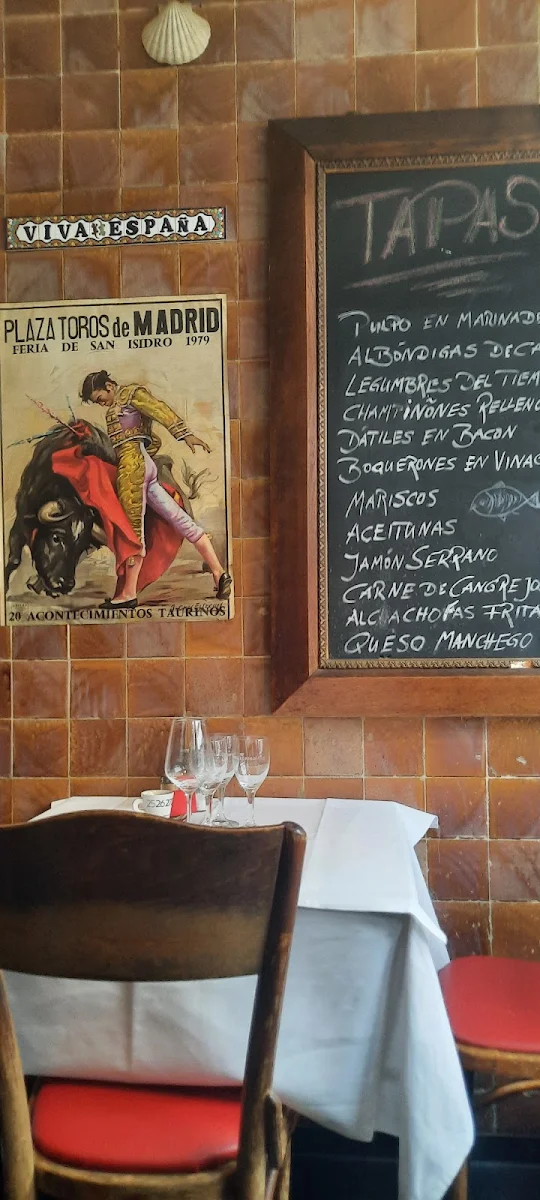 Speisekarte, Tapasbar Desirée