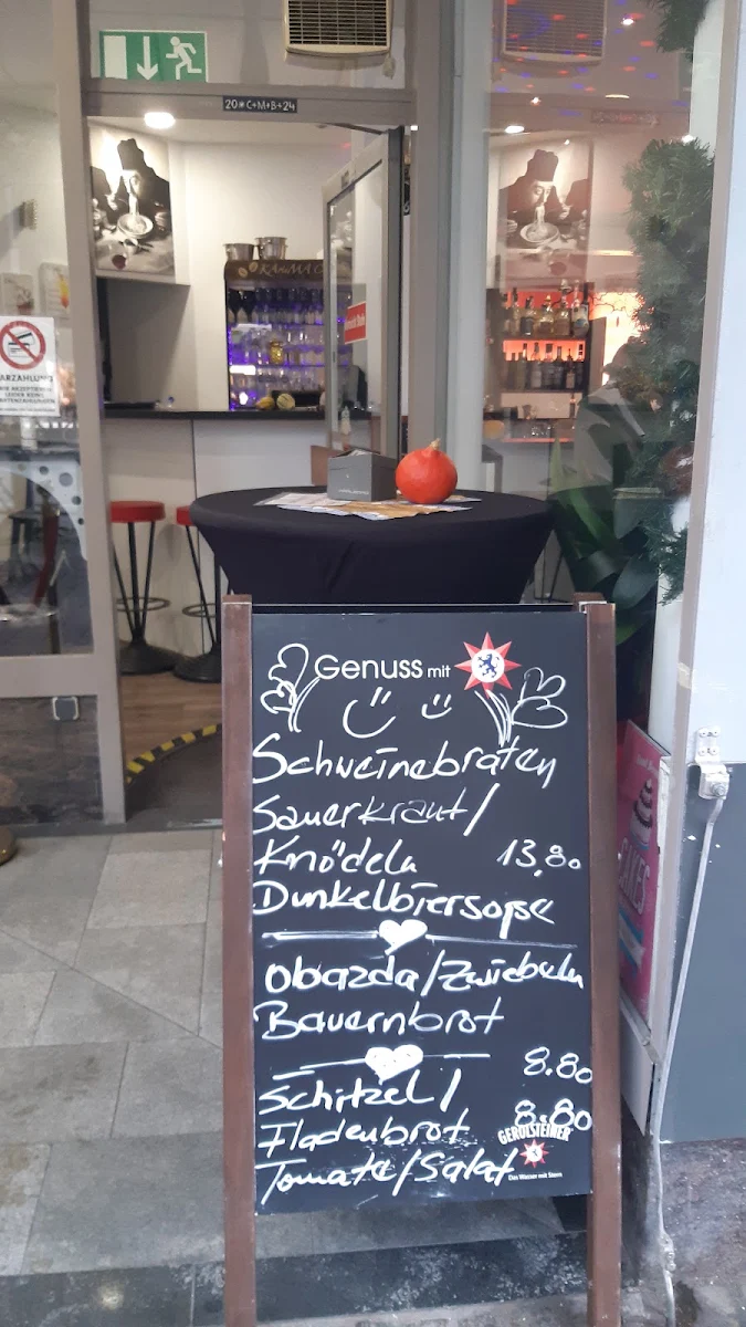 Speisekarte, Karisma - Café