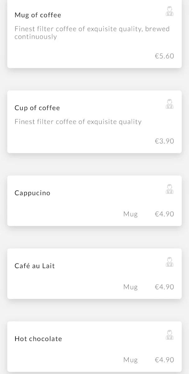 Speisekarte, Schmalznudel - Cafe Frischhut