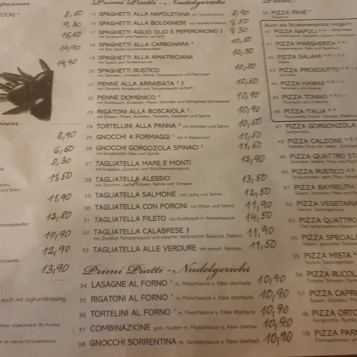 Speisekarte photo 1