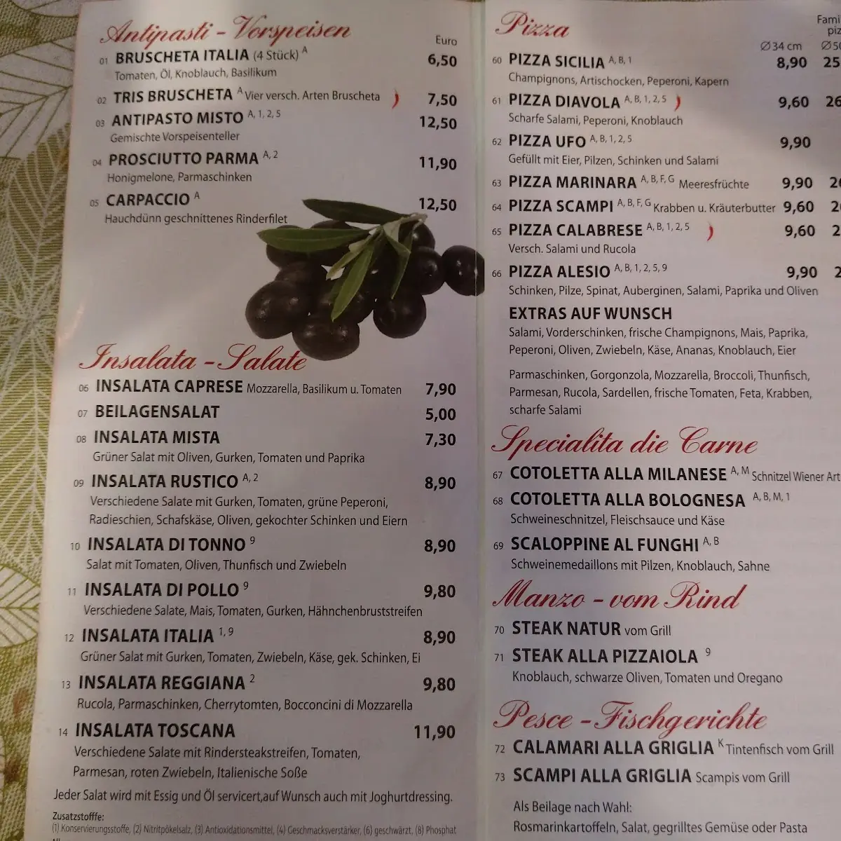 Speisekarte photo 2