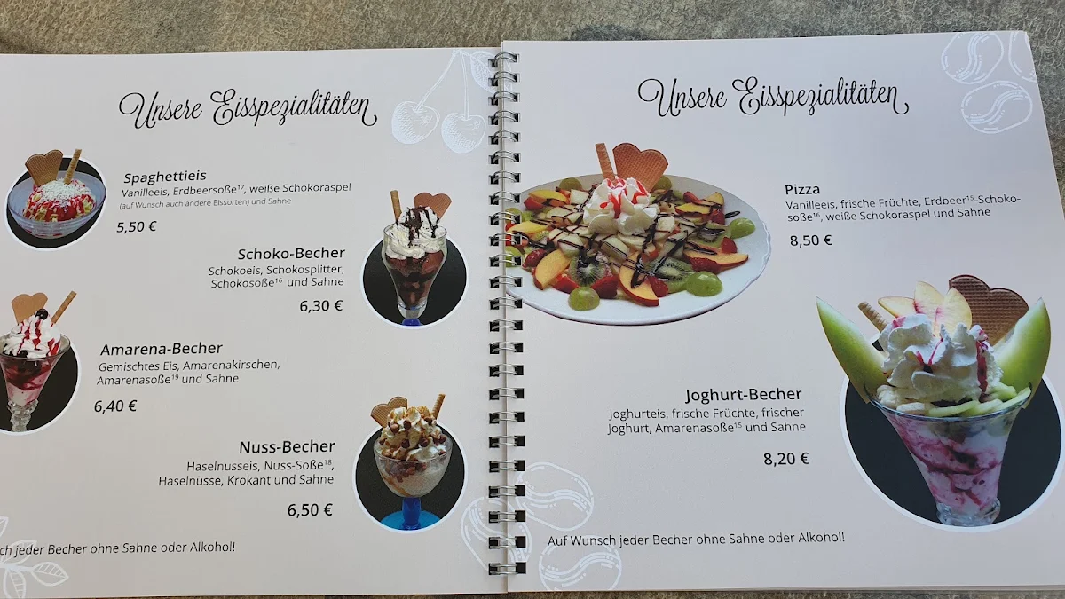 Speisekarte, Café Central