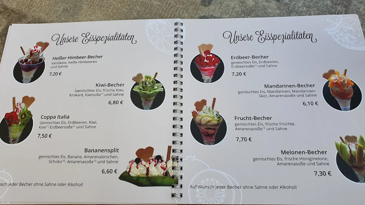 Speisekarte, Café Central