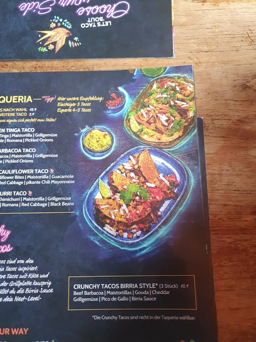 Speisekarte, Enchilada Bayreuth