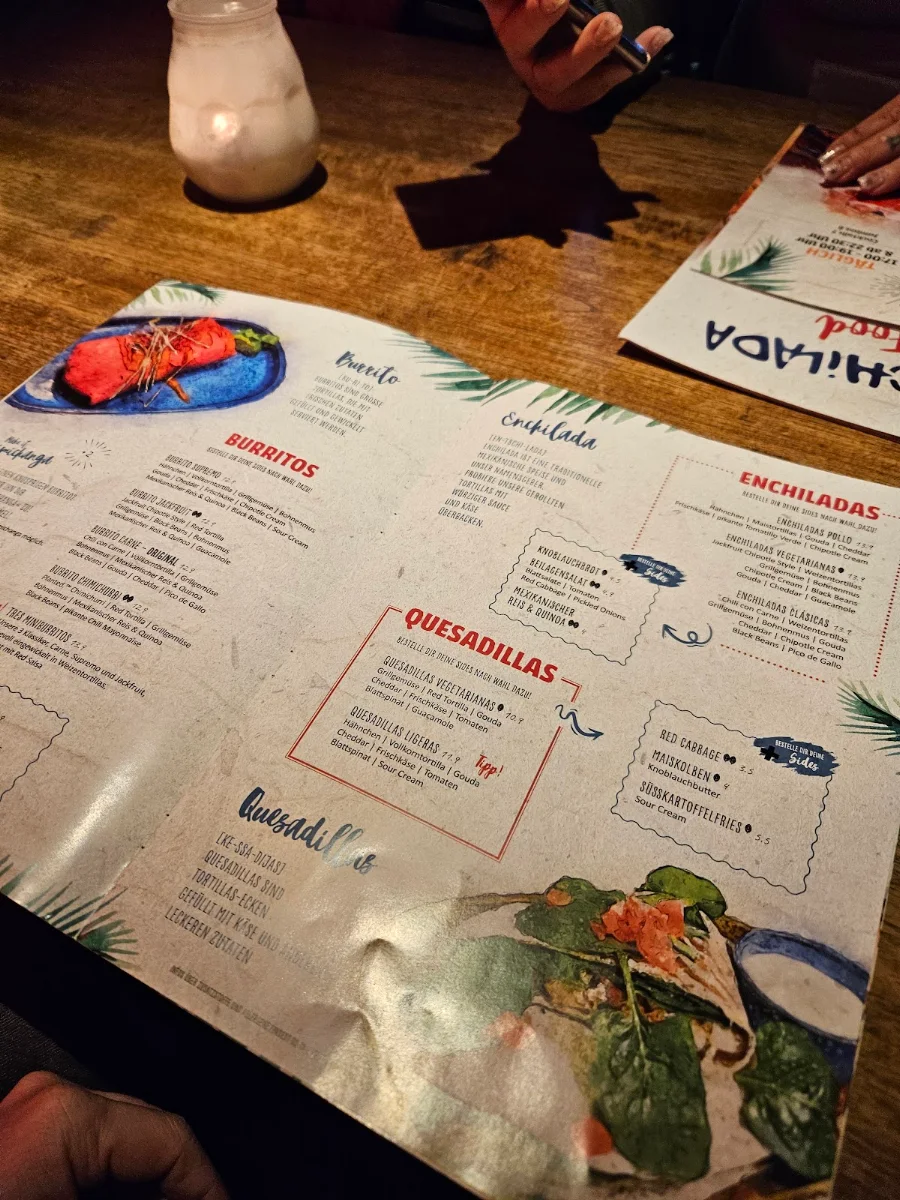 Speisekarte, Enchilada Bayreuth